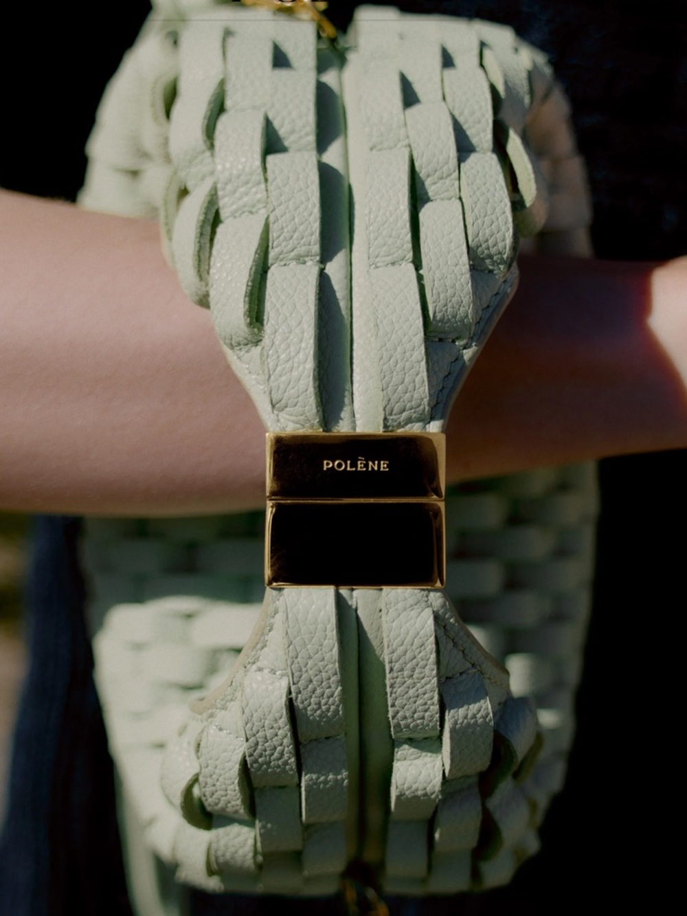 POLENE Mini Hobo Bag in Sage Green! NWOT - Picture 3 of 5